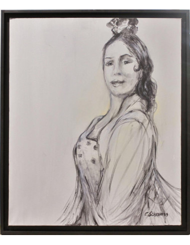 Flamenca | Cuadro al óleo de Carmen Schamann