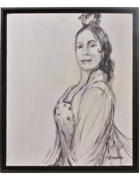 Flamenca | Cuadro al óleo de Carmen Schamann