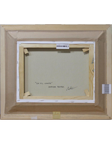 En el campo | Cuadro al óleo de Enrique Pastor