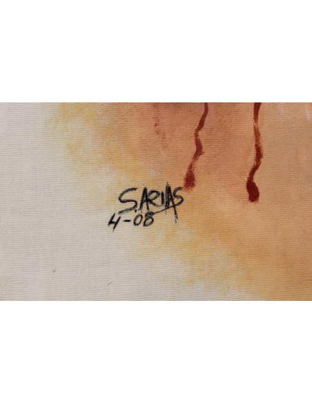 Cristo de la Sangre (San Benito) | Cuadro al óleo de Salvador Arias