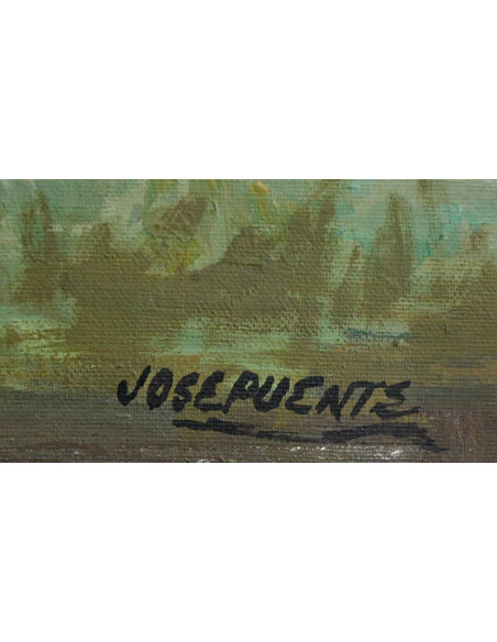 Con la manada | Cuadro al óleo de José Puente