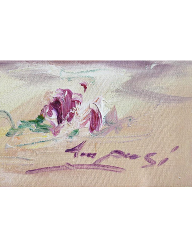 Mujer con sombrero | Cuadro al óleo de Amprosí