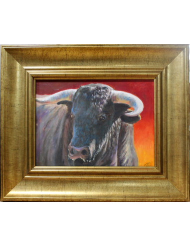 Toro de lídia | Cuadro al óleo de José Luis Valdivia