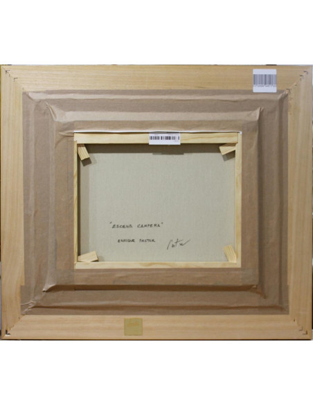 Escena campera | Cuadro al óleo de Enrique Pastor