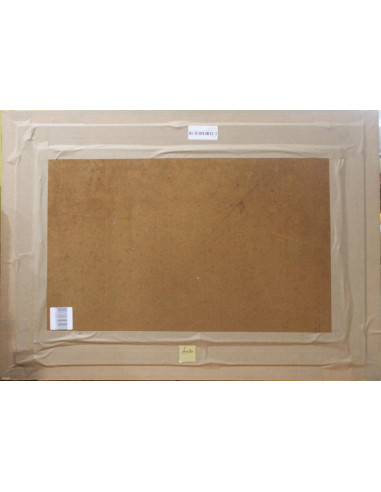 Cruzando las vías | Cuadro al óleo de José Puente