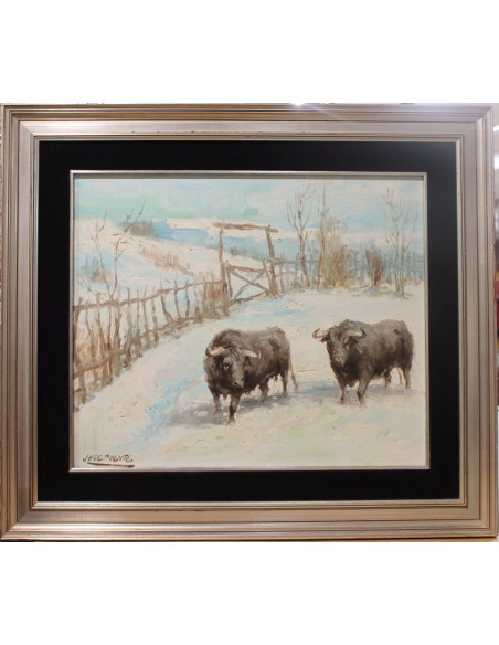 José Puente: Bulls in the snow