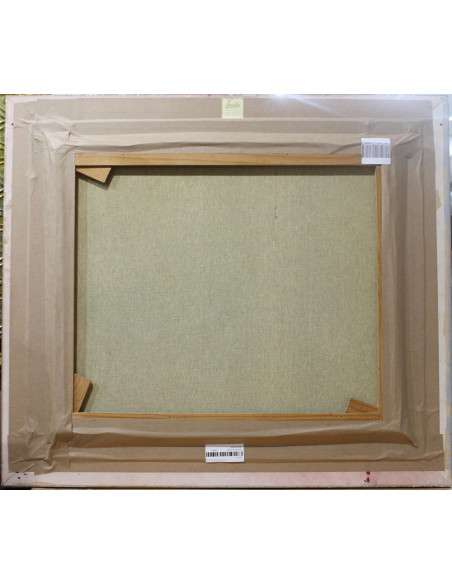 Toros en la nieve | Cuadro al óleo de José Puente