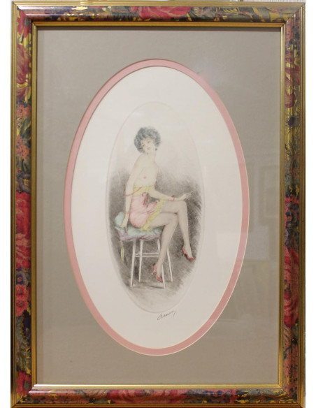 Mujer sensual | Cuadro al óleo de Evans