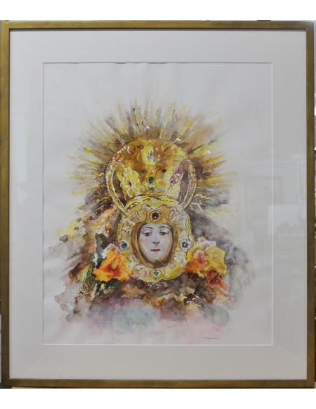 Virgen del Rocío | Cuadro al óleo de Ana María González