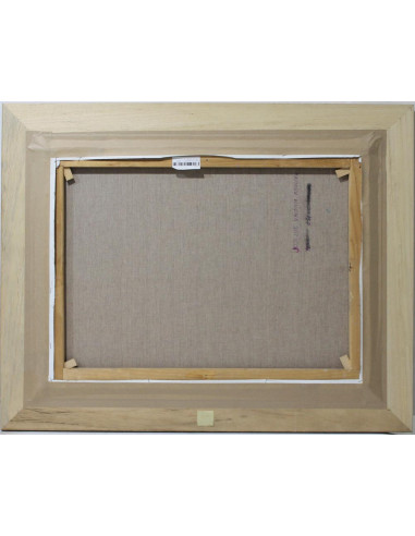 Fuente con macetas (Alcazar de Sevilla) | Cuadro al óleo de José Luis Valdivia