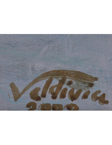 Plateado en el mar | Cuadro al óleo de José Luis Valdivia