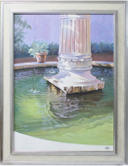 José Luis Valdivia: Fountain with column (Alcazar of Seville)
