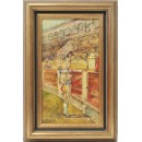 Bullfighter making a toast