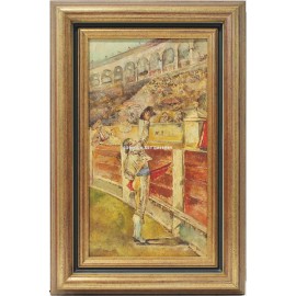 Bullfighter making a toast