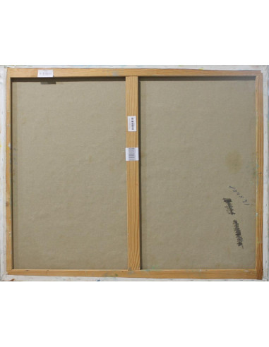 Abstracto verde | Cuadro al óleo de Ana Delgado