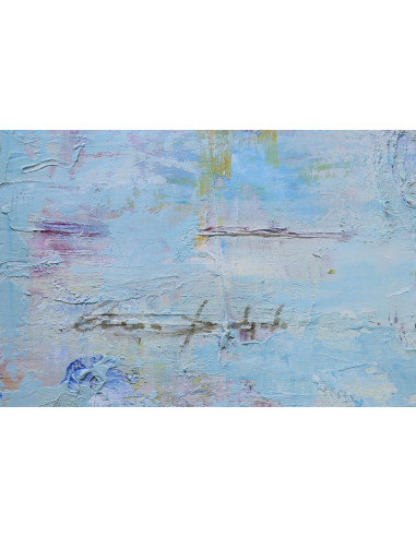 Abstraco celeste | Cuadro al óleo de Ana Delgado