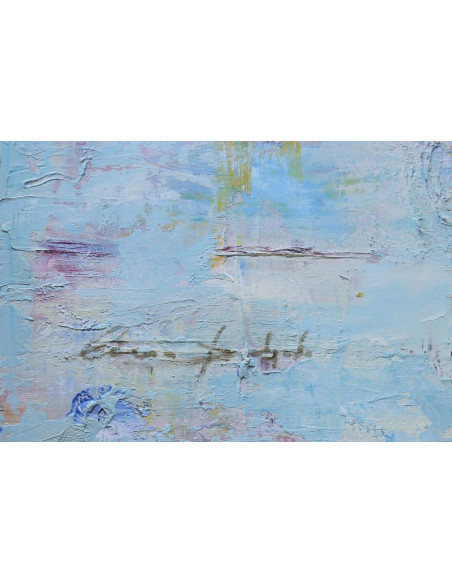 Abstraco celeste | Cuadro al óleo de Ana Delgado