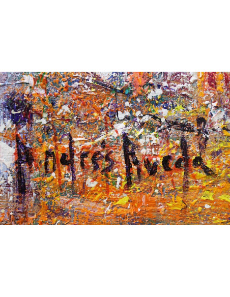 Sevilla a vista de pájaro | Cuadro al óleo de Andrés Rueda