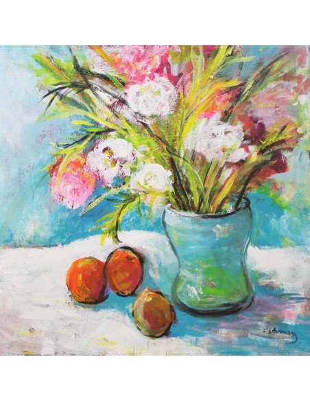 Carmen Schamann: Flowers and oranges