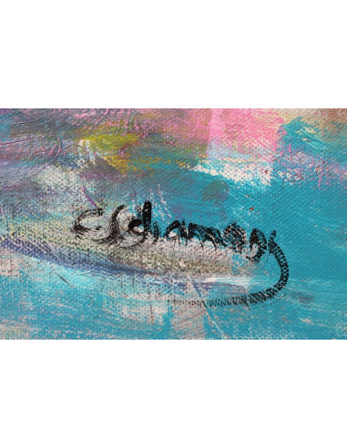 Flores y naranjas | Cuadro al óleo de Carmen Schamann