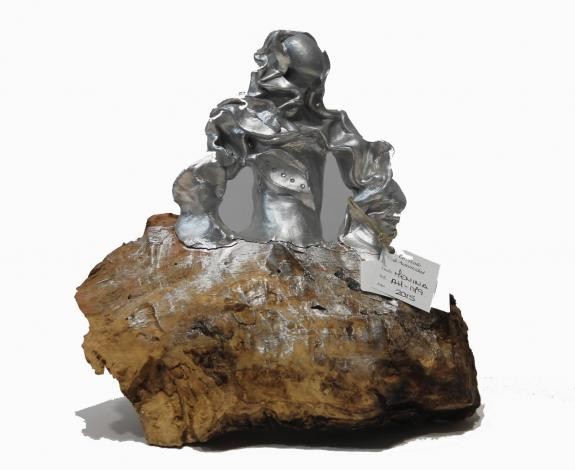Sculptures: Menina Silver Swarovski (nº 179)