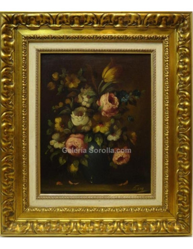 Escuela Sorolla: Flores clásicas