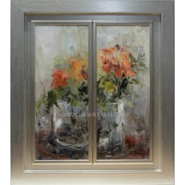 Ana Delgado: Rosas (diptych)