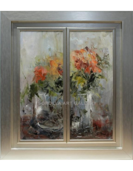 Ana Delgado: Rosas (diptych)