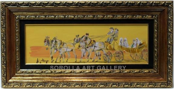 Aurora Gallego: Horses carriage